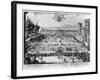 The Garden at the Palais De Nancy, Dedicated to the Duchess of Lorraine, 1624-Jacques Callot-Framed Giclee Print