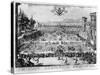 The Garden at the Palais De Nancy, Dedicated to the Duchess of Lorraine, 1624-Jacques Callot-Stretched Canvas