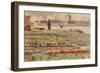 The Garden at the Water's Edge-Alfred Sisley-Framed Giclee Print