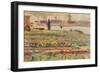 The Garden at the Water's Edge-Alfred Sisley-Framed Giclee Print