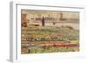 The Garden at the Water's Edge-Alfred Sisley-Framed Giclee Print