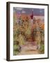 The Garden at Vetheuil, 1881-Claude Monet-Framed Giclee Print