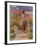 The Garden at Vetheuil, 1881-Claude Monet-Framed Giclee Print