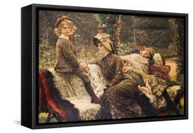 The Garden Bench, 1882-James Tissot-Framed Stretched Canvas