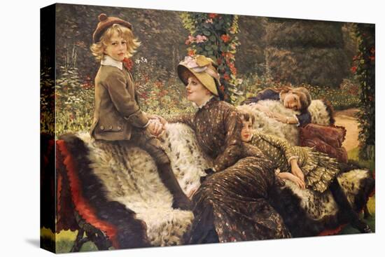 The Garden Bench, 1882-James Tissot-Stretched Canvas