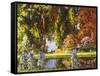 The Garden by the Sea-Thomas Edwin Mostyn-Framed Stretched Canvas