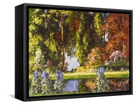 The Garden by the Sea-Tom Mostyn-Framed Stretched Canvas