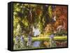 The Garden by the Sea-Tom Mostyn-Framed Stretched Canvas