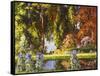 The Garden by the Sea-Tom Mostyn-Framed Stretched Canvas