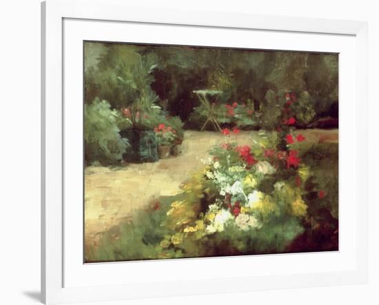 The Garden, c.1878-Gustave Caillebotte-Framed Giclee Print