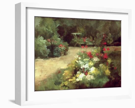 The Garden, c.1878-Gustave Caillebotte-Framed Giclee Print