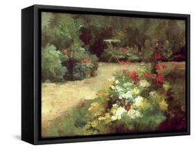 The Garden, c.1878-Gustave Caillebotte-Framed Stretched Canvas