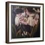 The Garden Cafe, 1914 (Oil on Canvas)-Ernst Ludwig Kirchner-Framed Giclee Print