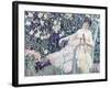 The Garden Chair, 1912-Frederick Carl Frieseke-Framed Art Print