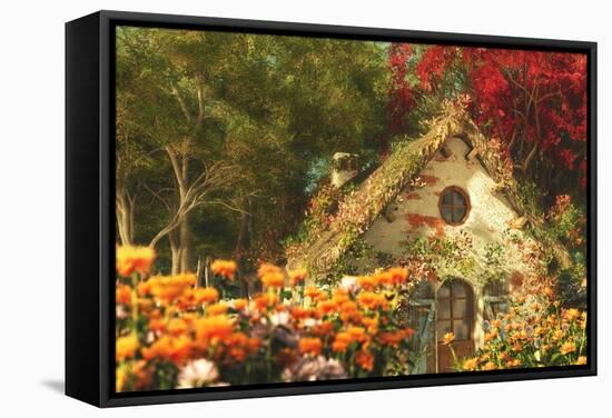 The Garden Cottage, 3D Computer Graphics-Atelier Sommerland-Framed Stretched Canvas