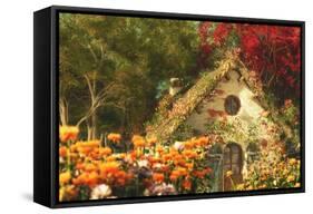 The Garden Cottage, 3D Computer Graphics-Atelier Sommerland-Framed Stretched Canvas