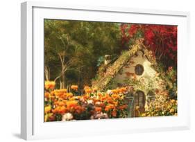 The Garden Cottage, 3D Computer Graphics-Atelier Sommerland-Framed Art Print