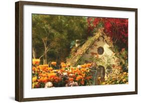 The Garden Cottage, 3D Computer Graphics-Atelier Sommerland-Framed Art Print