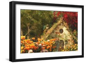 The Garden Cottage, 3D Computer Graphics-Atelier Sommerland-Framed Art Print