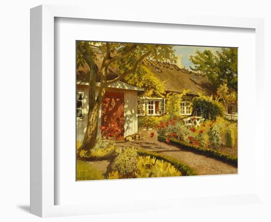 The Garden Cottage-Olaf Viggo Peter Langer-Framed Giclee Print