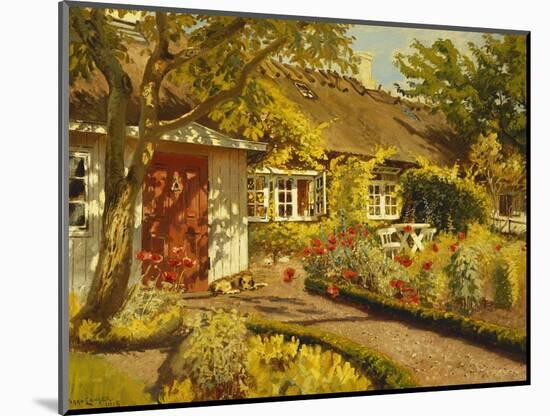 The Garden Cottage-Olaf Viggo Peter Langer-Mounted Giclee Print