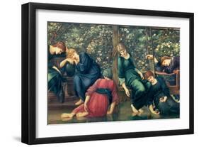 The Garden Court, from the Briar Rose Series, C.1894-Edward Burne-Jones-Framed Giclee Print