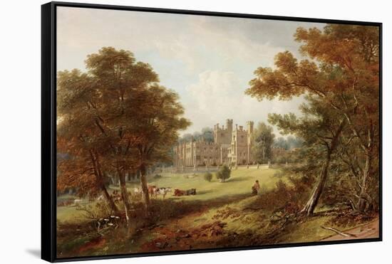 The Garden Front, Beaufront Castle, 1845-John Wilson Carmichael-Framed Stretched Canvas