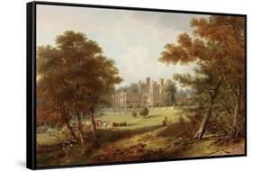 The Garden Front, Beaufront Castle, 1845-John Wilson Carmichael-Framed Stretched Canvas