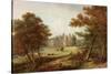 The Garden Front, Beaufront Castle, 1845-John Wilson Carmichael-Stretched Canvas