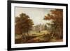 The Garden Front, Beaufront Castle, 1845-John Wilson Carmichael-Framed Premium Giclee Print