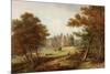 The Garden Front, Beaufront Castle, 1845-John Wilson Carmichael-Mounted Premium Giclee Print