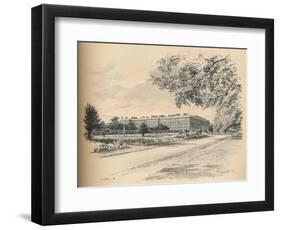 The Garden Fronts of Hampton Court Palace, 1902-Thomas Robert Way-Framed Premium Giclee Print