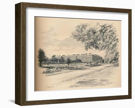 The Garden Fronts of Hampton Court Palace, 1902-Thomas Robert Way-Framed Giclee Print