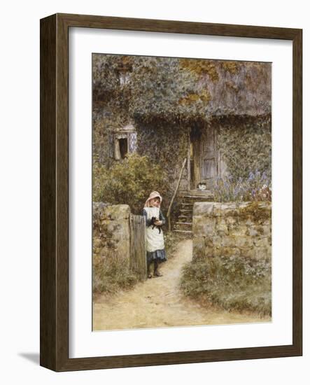 The Garden Gate-Helen Allingham-Framed Premium Giclee Print