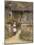 The Garden Gate-Helen Allingham-Mounted Premium Giclee Print