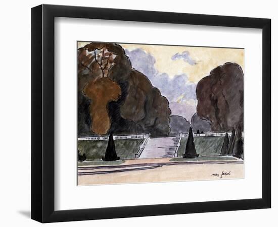 The Garden in Luxembourg, C1900-1944-Max Jacob-Framed Premium Giclee Print