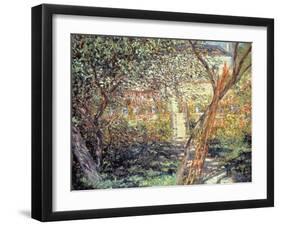 The Garden in Vétheuil, 1881-Claude Monet-Framed Giclee Print