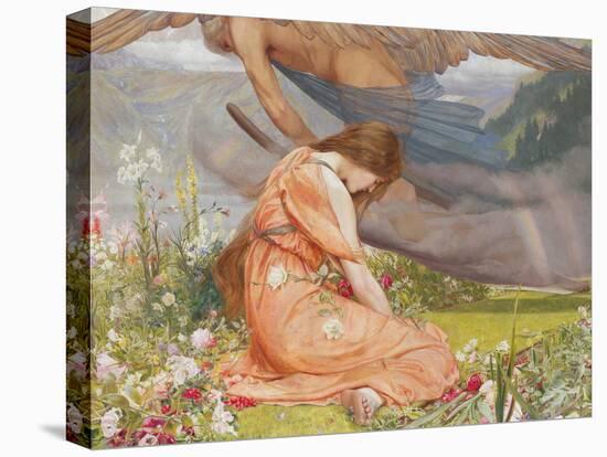 The Garden of Adonis- Amoretta and Time, 1887-John Dickson Batten-Stretched Canvas