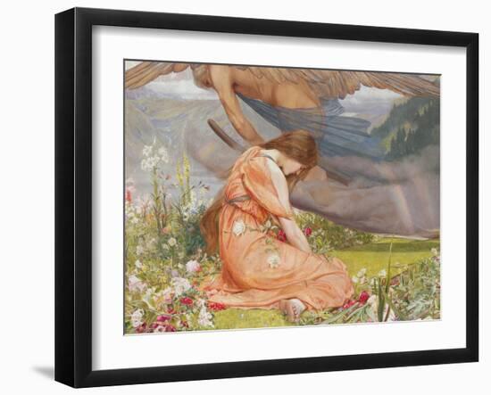 The Garden of Adonis- Amoretta and Time, 1887-John Dickson Batten-Framed Giclee Print