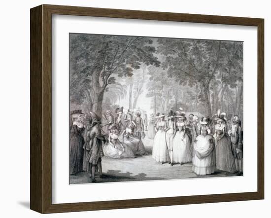 The Garden of Carlton House, London, 1784-Henry William Bunbury-Framed Giclee Print