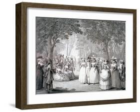 The Garden of Carlton House, London, 1784-Henry William Bunbury-Framed Giclee Print