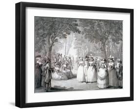 The Garden of Carlton House, London, 1784-Henry William Bunbury-Framed Giclee Print