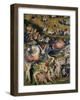 The Garden of Delices. Detail of the Central Part of the Triptych, 1503-1504 (Oil on Canvas)-Hieronymus Bosch-Framed Giclee Print