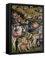 The Garden of Delices. Detail of the Central Part of the Triptych, 1503-1504 (Oil on Canvas)-Hieronymus Bosch-Framed Stretched Canvas