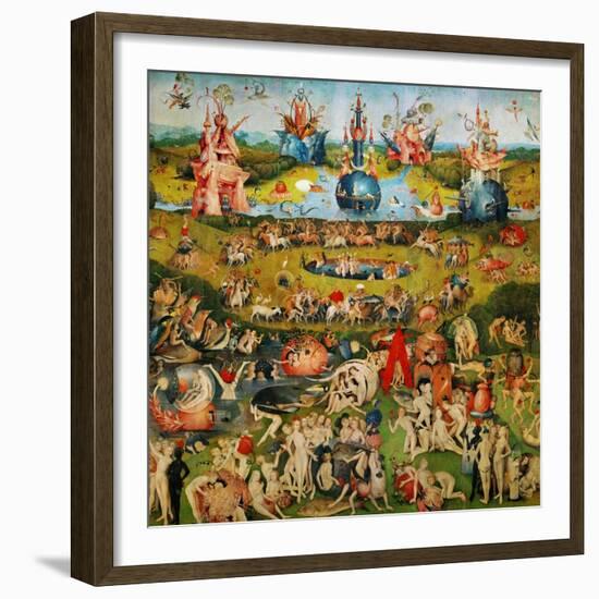 The Garden of Delights, Triptych, Center Panel-Hieronymus Bosch-Framed Giclee Print