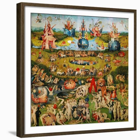 The Garden of Delights, Triptych, Center Panel-Hieronymus Bosch-Framed Giclee Print