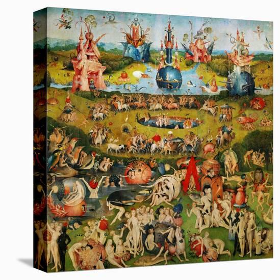 The Garden of Delights, Triptych, Center Panel-Hieronymus Bosch-Stretched Canvas