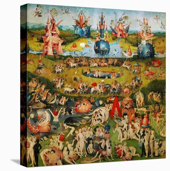 The Garden of Delights, Triptych, Center Panel-Hieronymus Bosch-Stretched Canvas