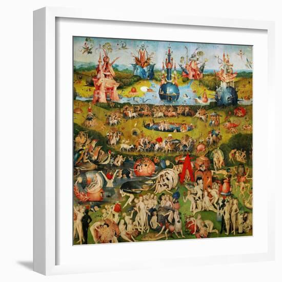 The Garden of Delights, Triptych, Center Panel-Hieronymus Bosch-Framed Giclee Print