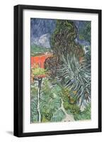 The Garden of Doctor Gachet at Auvers-Sur-Oise, 1890-Vincent van Gogh-Framed Premium Giclee Print